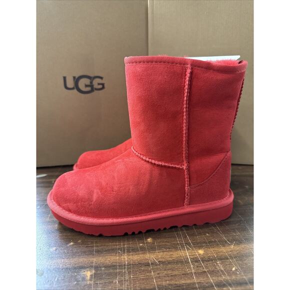 UGG Kids Classic Short 2 Raspberry Sorbet Boots Youth Size 1 K/1017703K - Picture 3 of 6